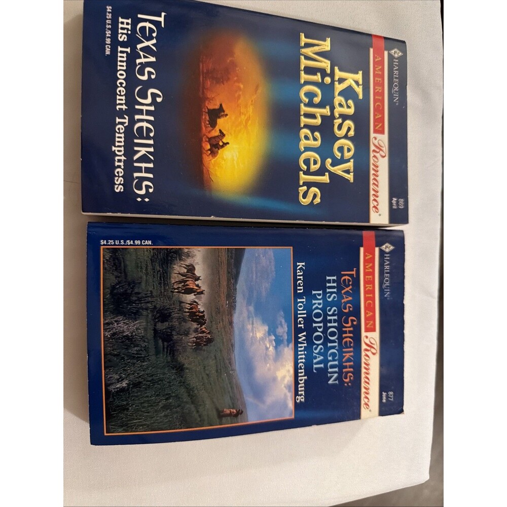 Harlequin American Texas Sheikhs Series lot of 2 Contemporary Romance Paperbacks
